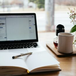 a content creator's desk before getting ideas for creating valuable content